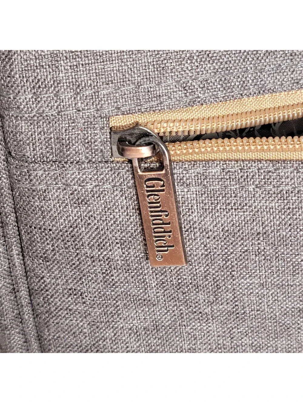 Glenfiddich Messenger Sling Bag 2016 Gray with Deer Embroidery Adjustable Strap